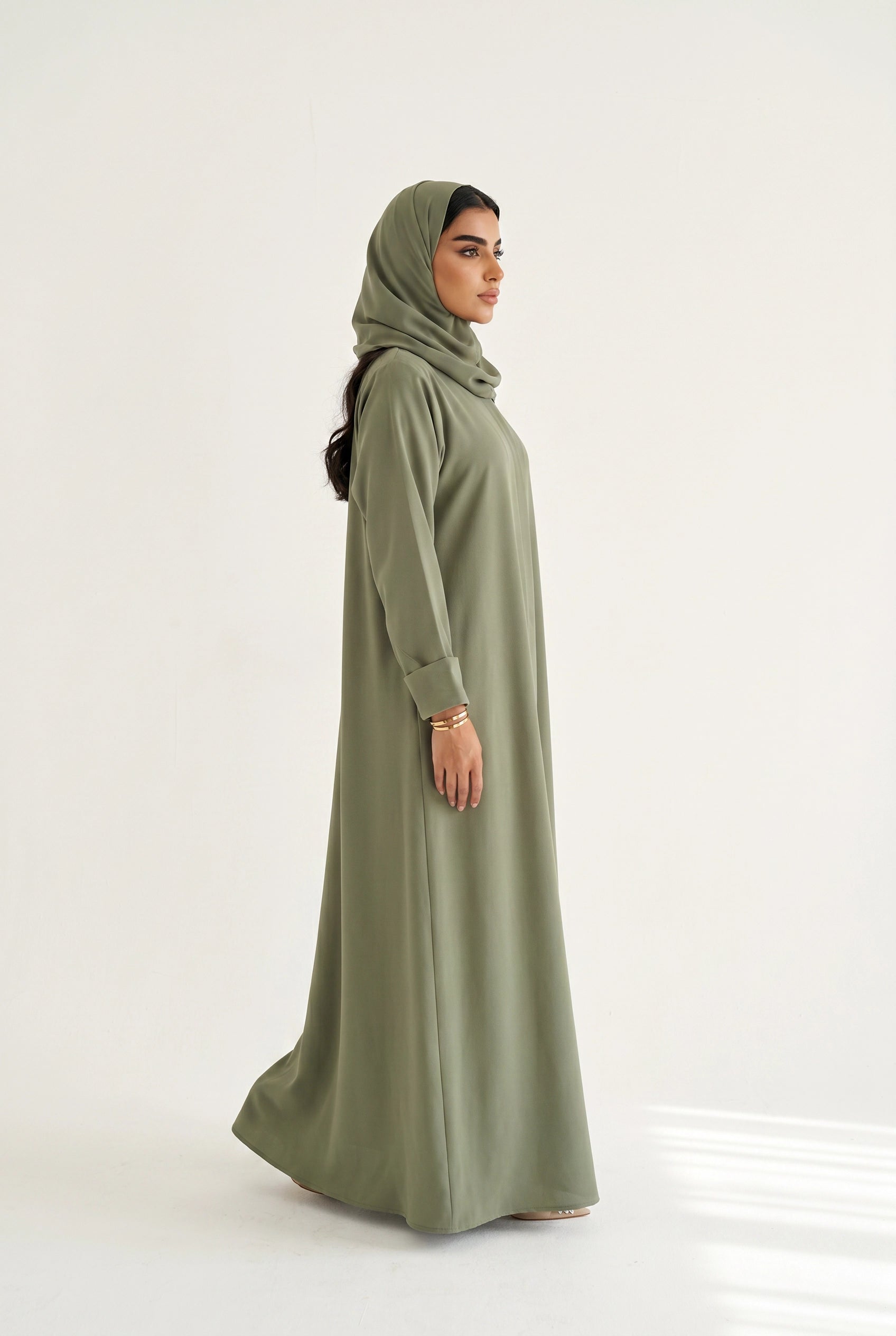 Abaya d'été en mousseline imprimée